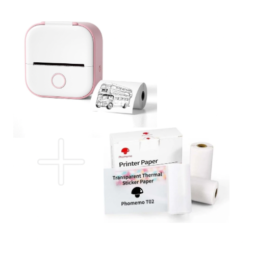 Mini Printer & Thermal Paper Bundle